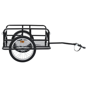 Fietstrailer 130X73X48,5 Cm Staal Zwart