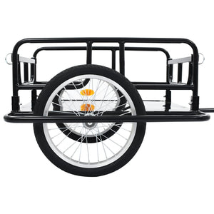 Fietstrailer 130X73X48,5 Cm Staal Zwart