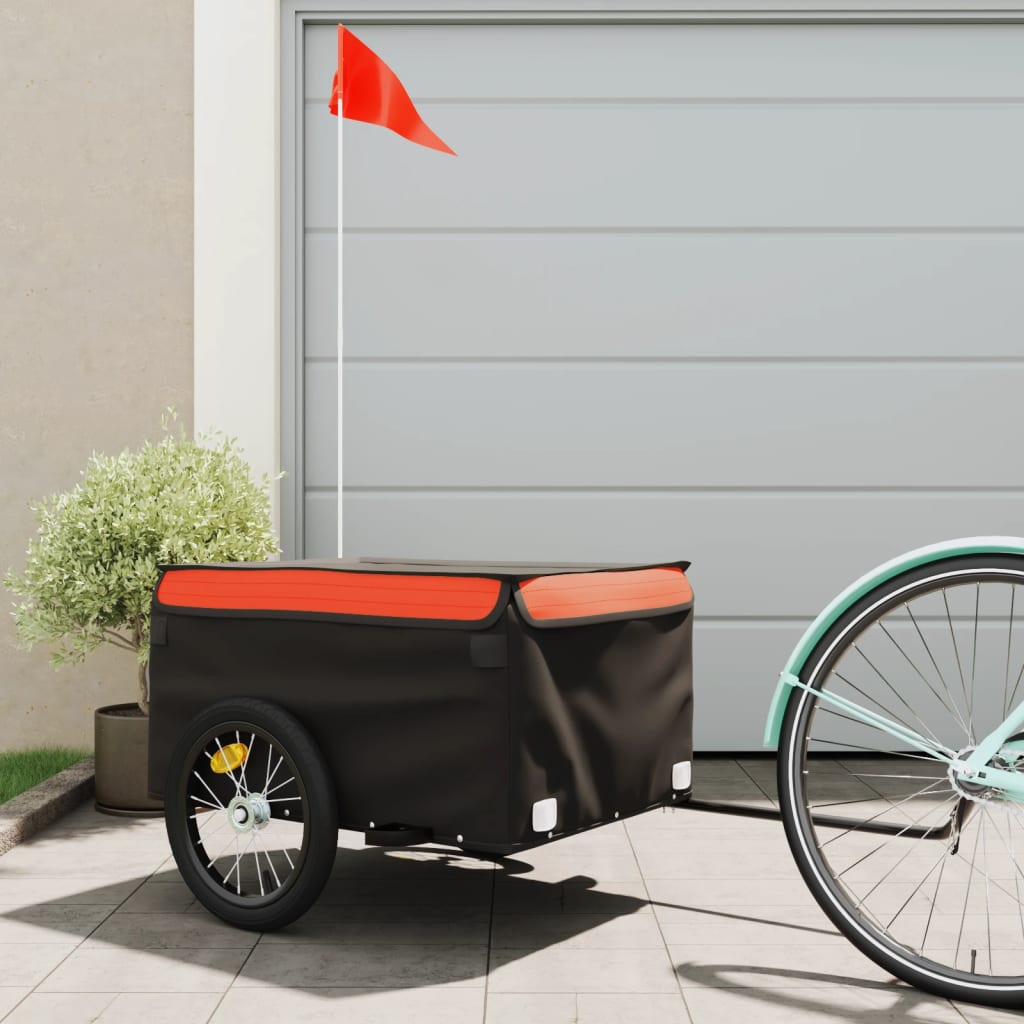 Fietstrailer 45 Kg Ijzer Zwart En