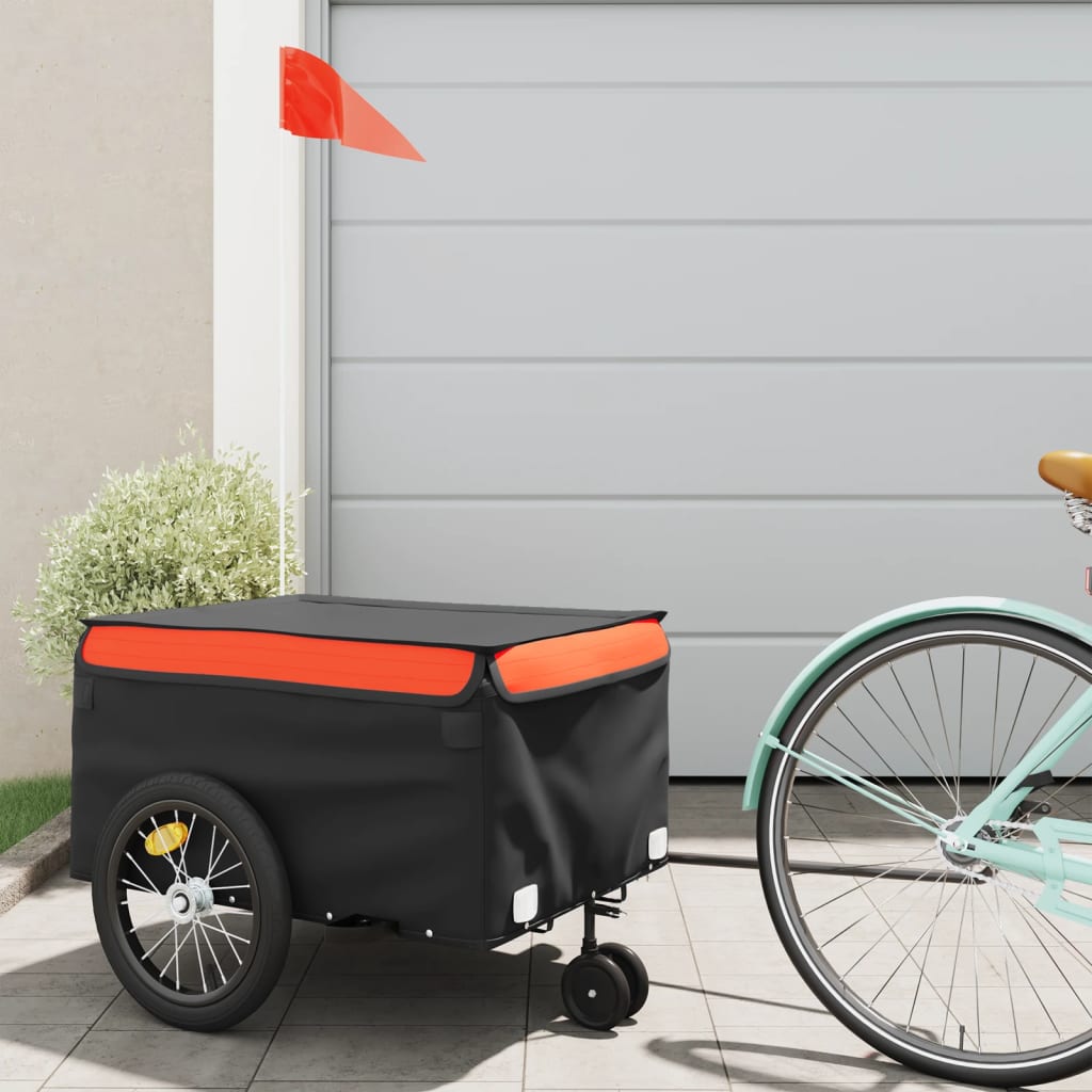 Fietstrailer 45 Kg Ijzer Zwart En